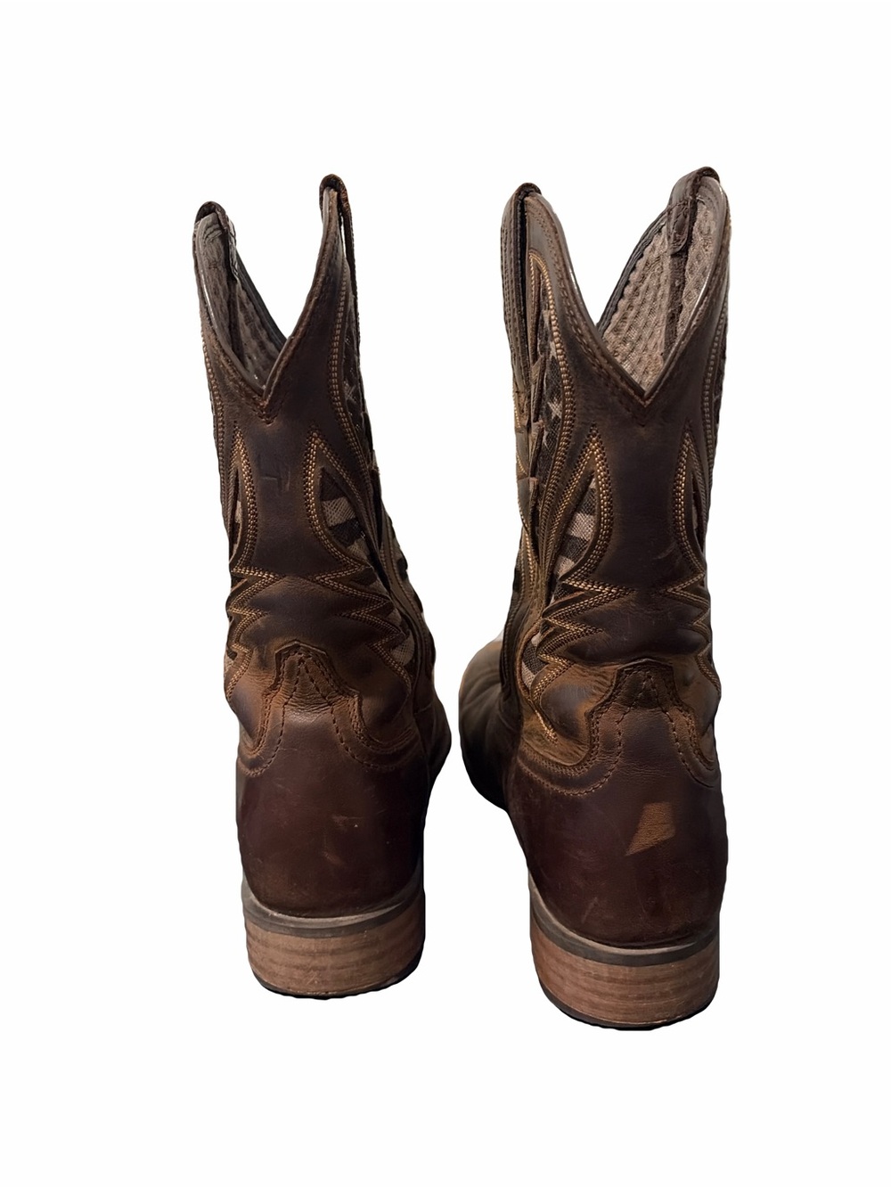 ARIAT MEN'S HYBRID VENTTEK PERFORMANCE WESTERN BOOTS BROAD SQUARE TOE - Picture 6 of 9